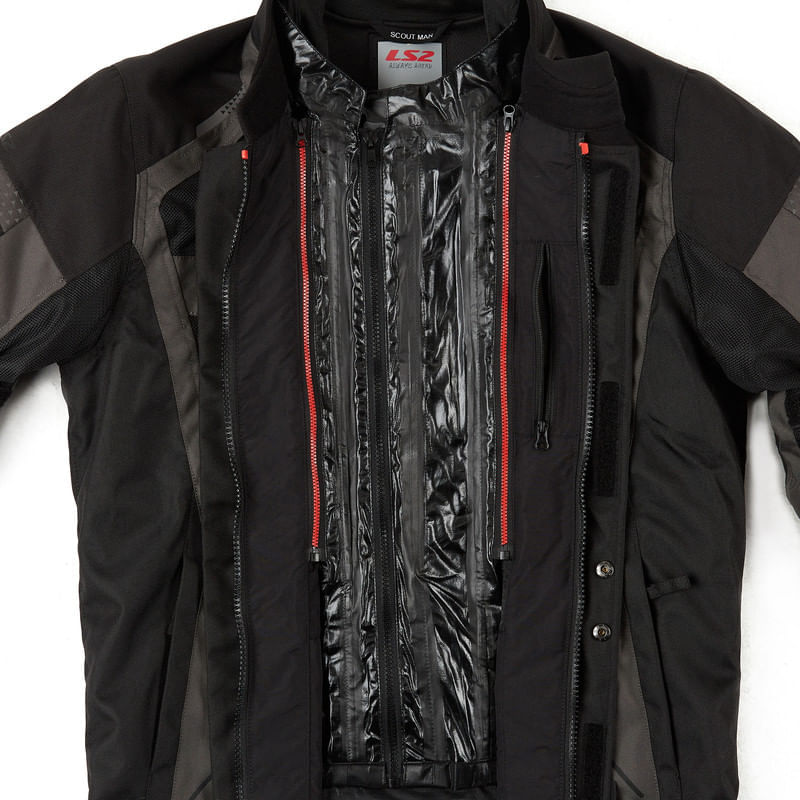 Campera LS2 Scout Hombre Negro / Gris