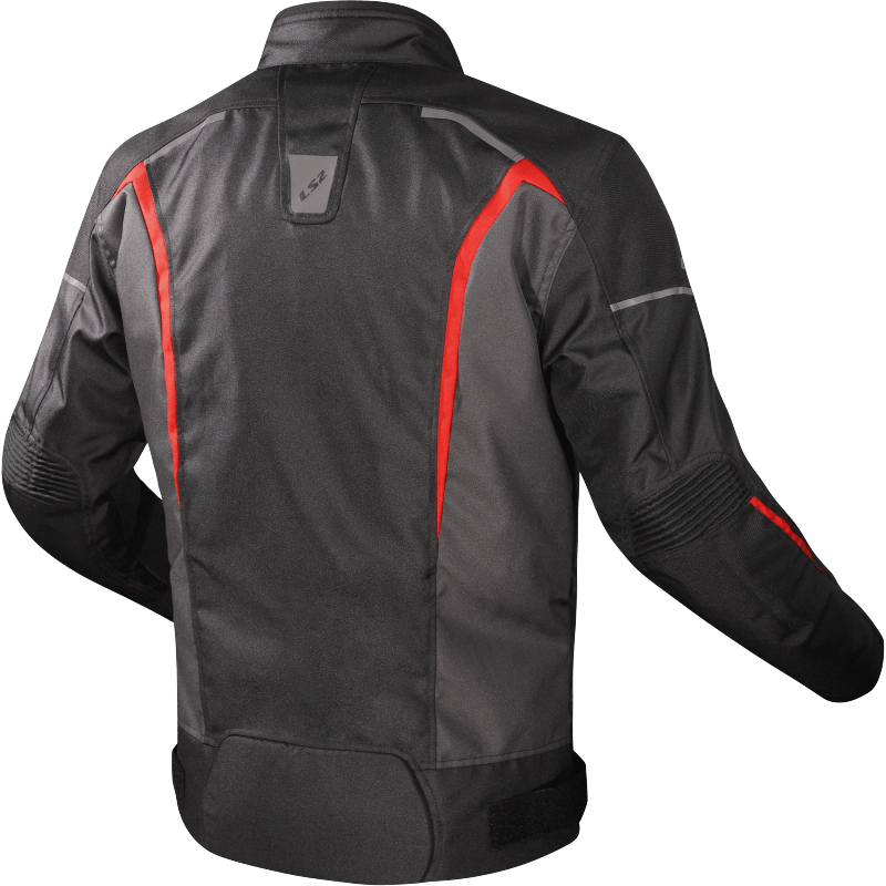 Campera LS2 Sepang Hombre Negro / Rojo