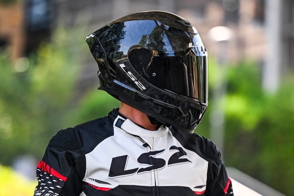 Casco LS2 807 Dragon Carbono Forged Negro / Brillo