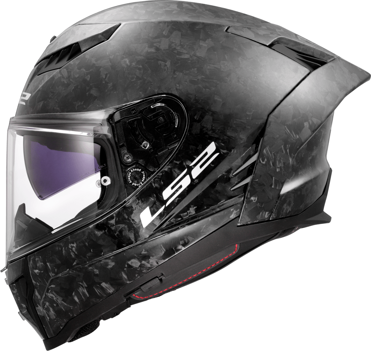 Casco LS2 807 Dragon Carbono Forged Negro / Brillo