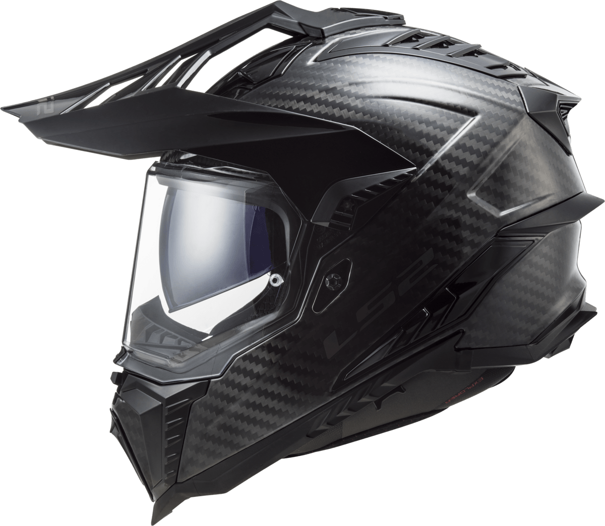 Casco LS2 701 Explorer Carbono Solid Negro / Mate