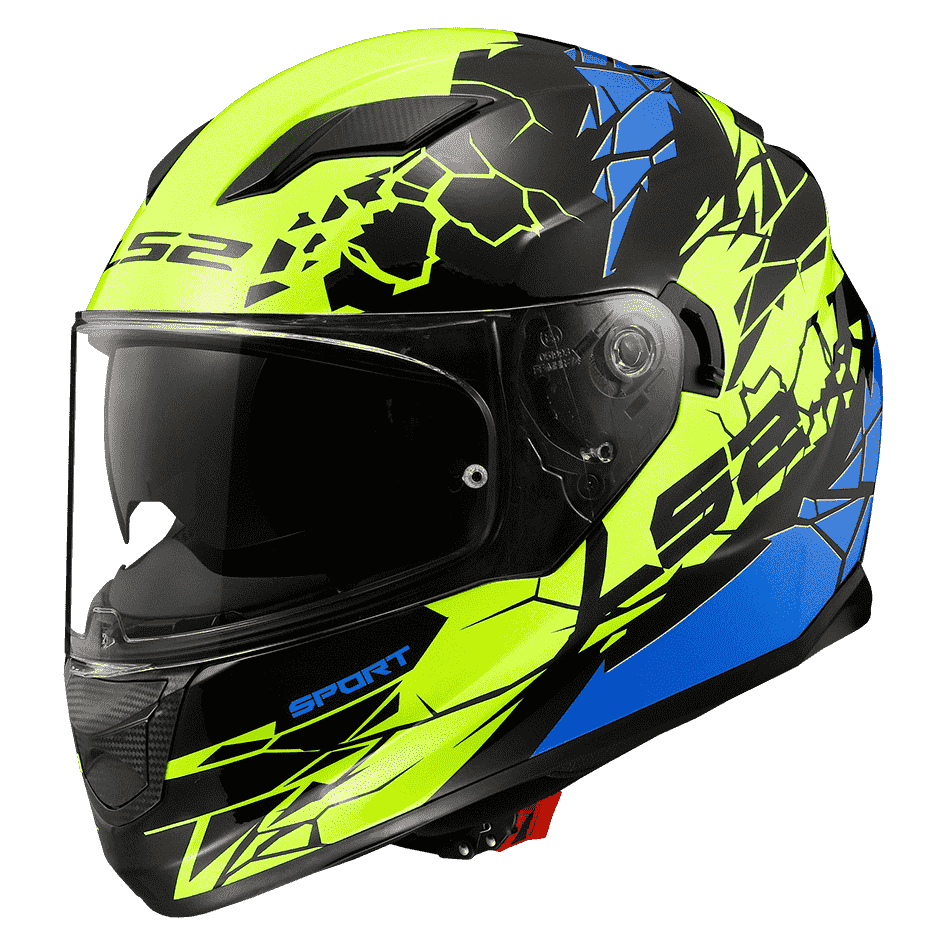 Casco LS2 320 Stream Evo Impact Amarillo / Negro / Mate