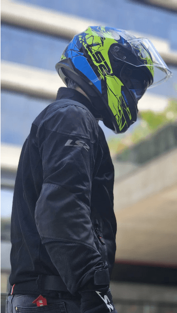 Casco LS2 320 Stream Evo Impact Amarillo / Negro / Mate