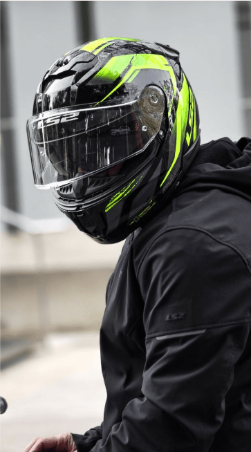 Casco LS2 808 Stream II Fury Amarillo / Negro / Mate