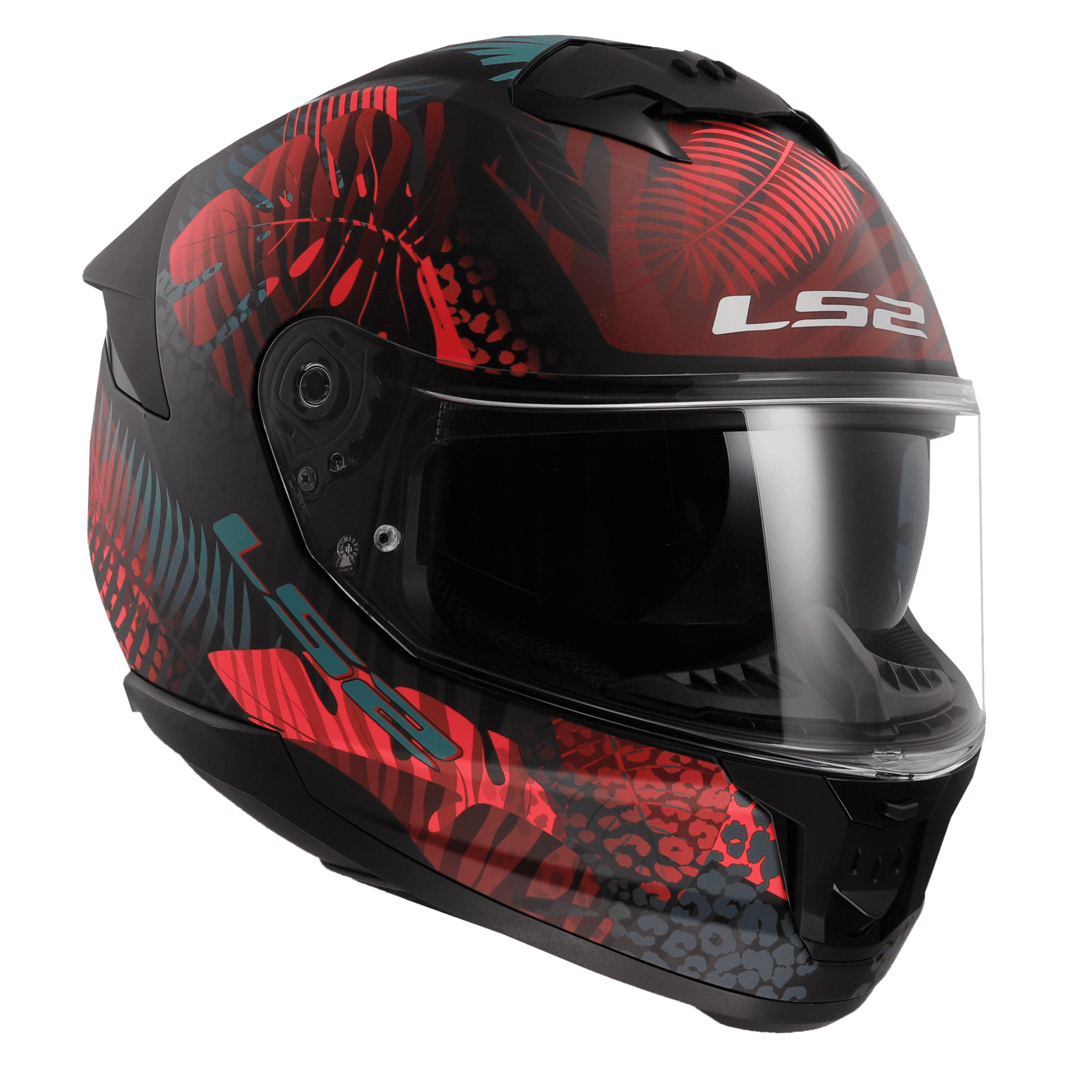 Casco LS2 808 Stream II Jungle Negro / Rosa / Mate