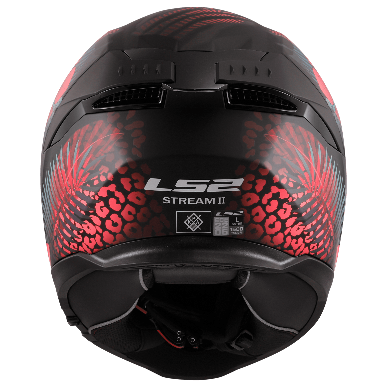 Casco LS2 808 Stream II Jungle Negro / Rosa / Mate