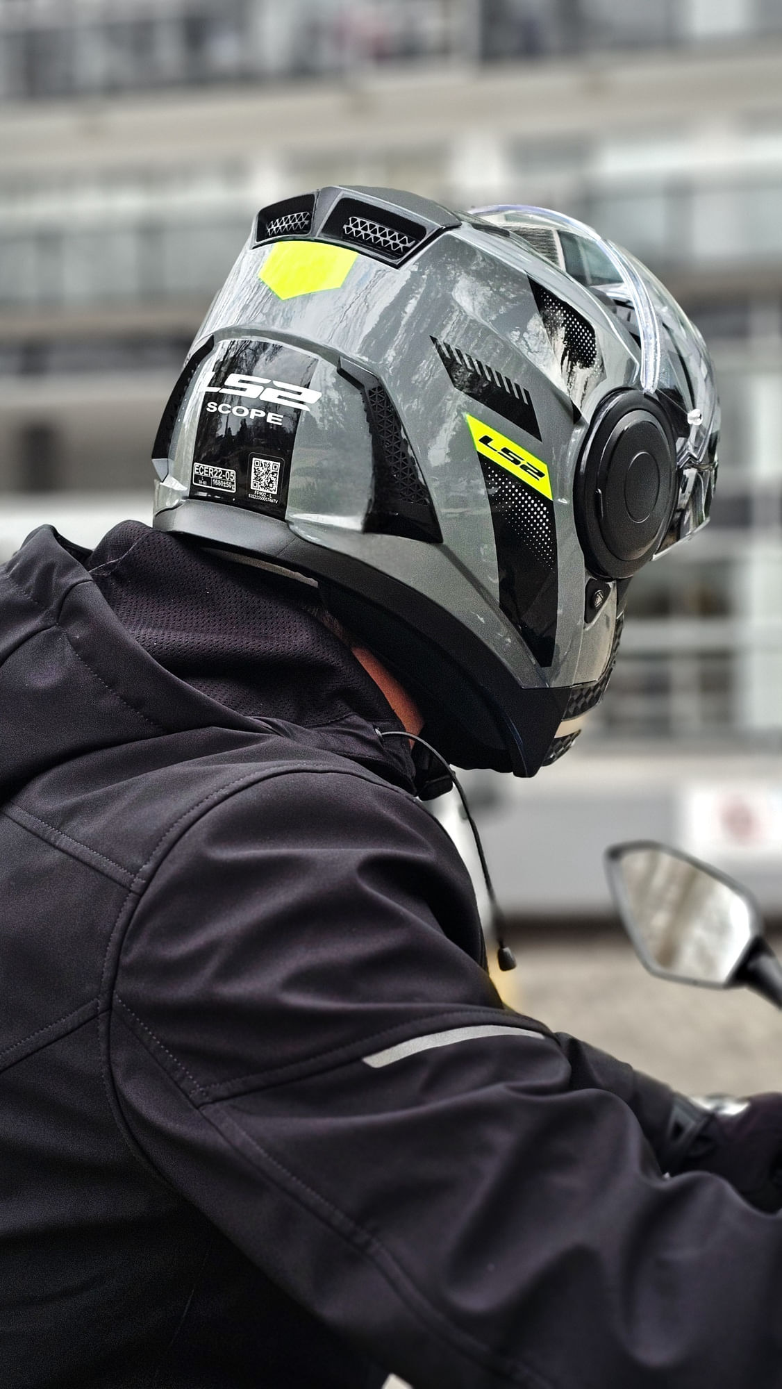 Casco LS2 902 Scope Max Amarillo / Gris / Brillo