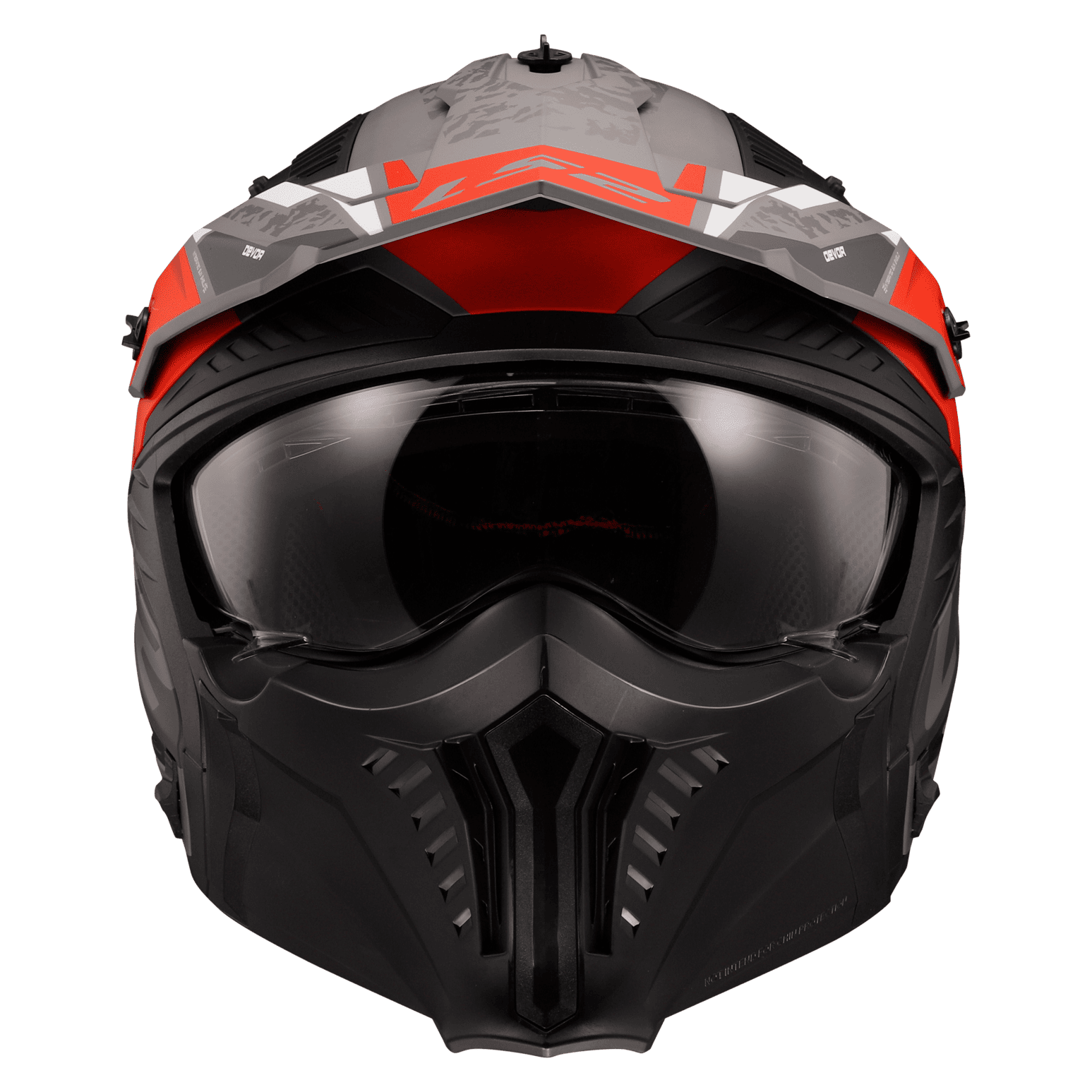 Casco LS2 606 Drifter Devor Titanium Negro / Rojo / Mate
