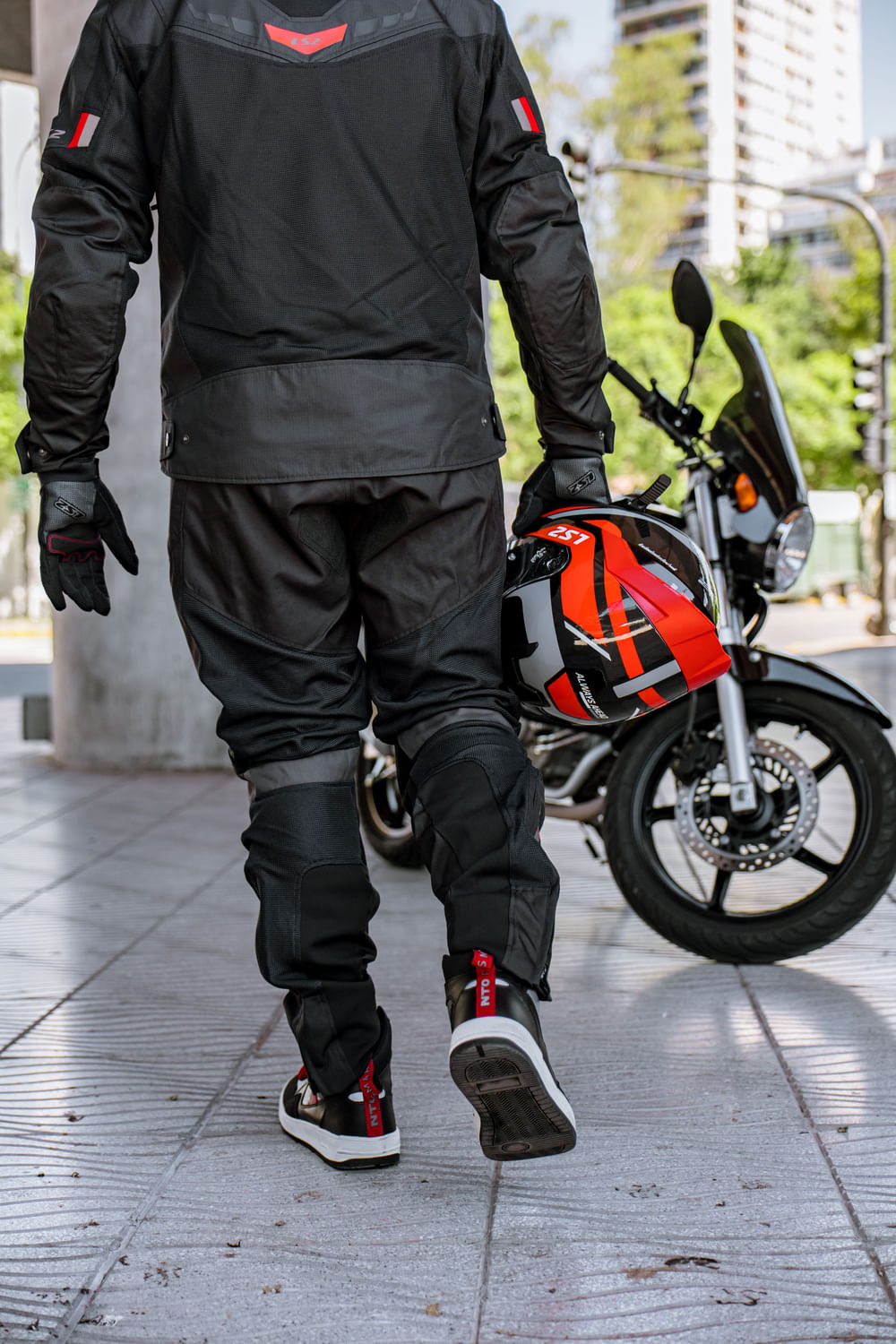 Pantalón LS2 Como Air Hombre Negro / Gris