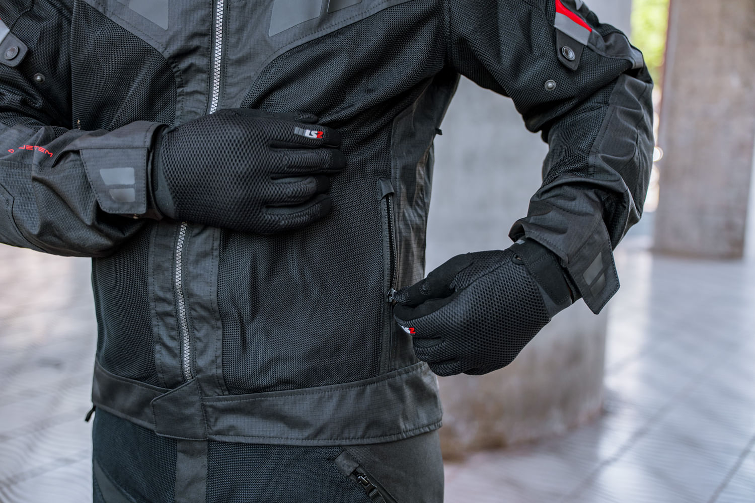 Guante LS2 Cool Hombre Negro