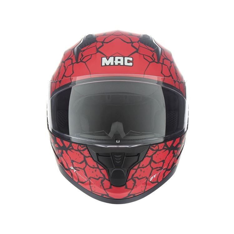 Casco MAC 067 Bass Krampus Negro / Rojo / Mate