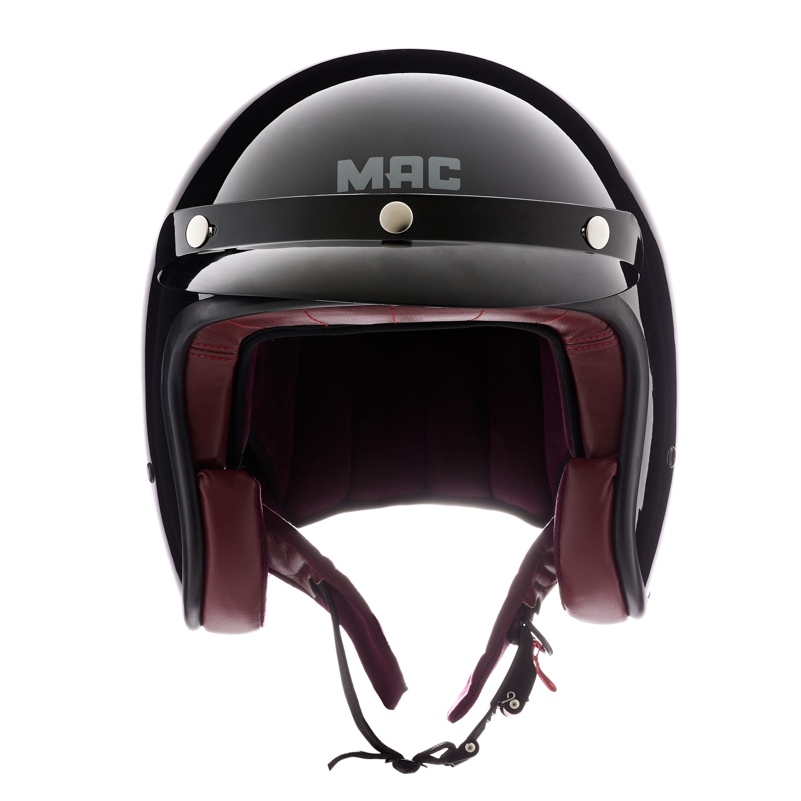 Casco MAC 181 Bowie Solid Negro / Brillo