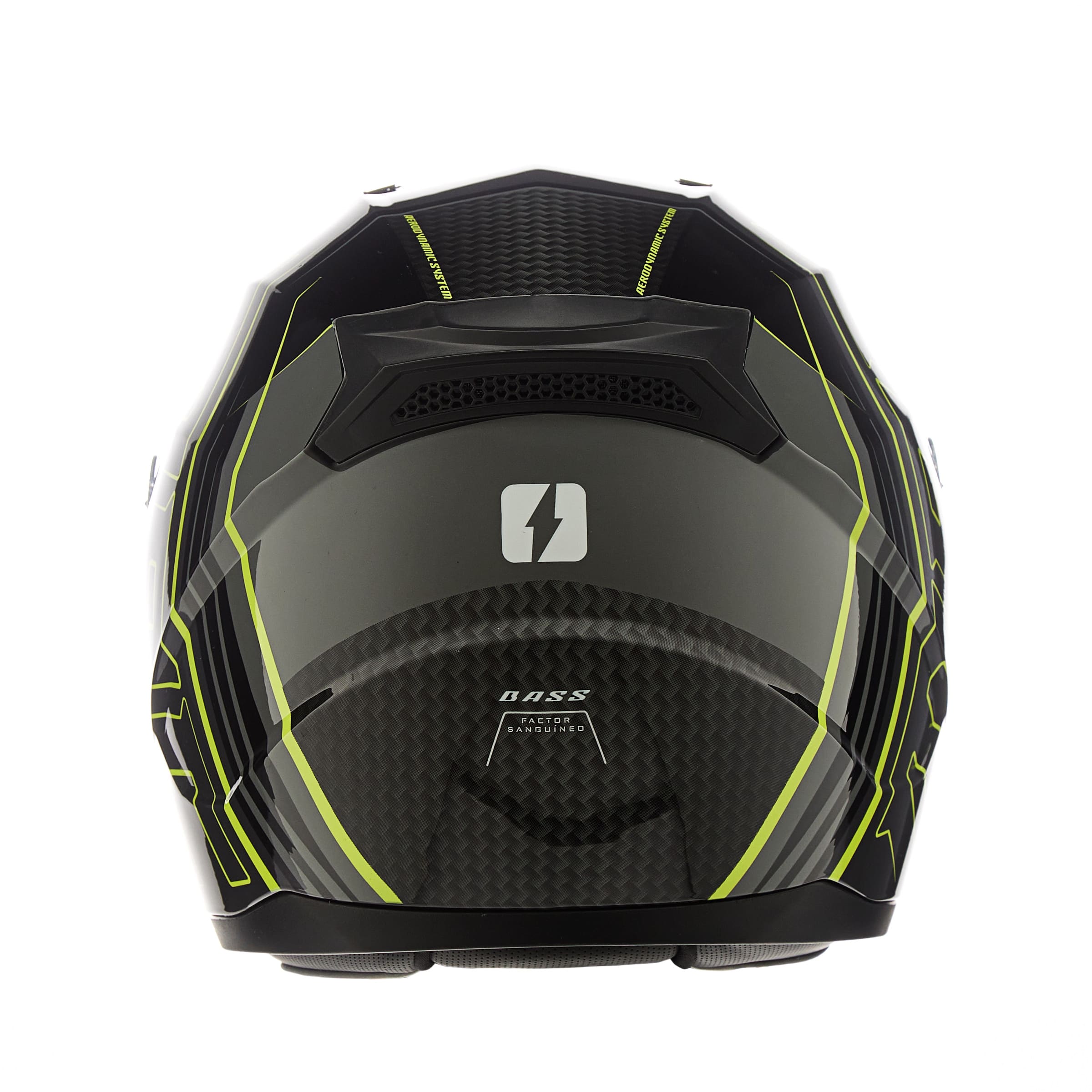 Casco MAC 067 Bass Cage Amarillo / Negro / Brillo