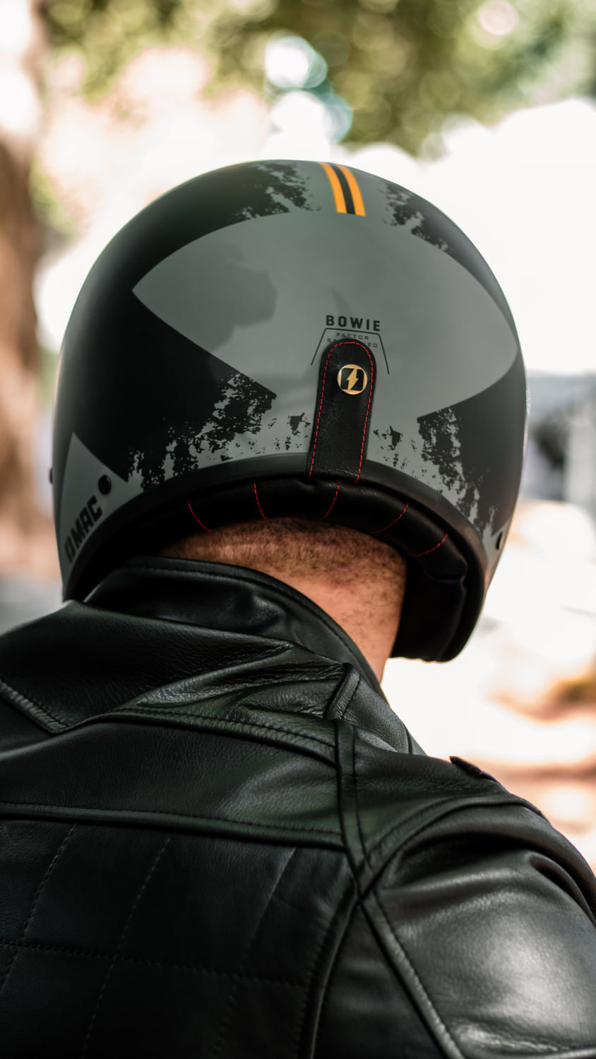 Casco MAC 181 Bowie X Gris / Negro / Mate