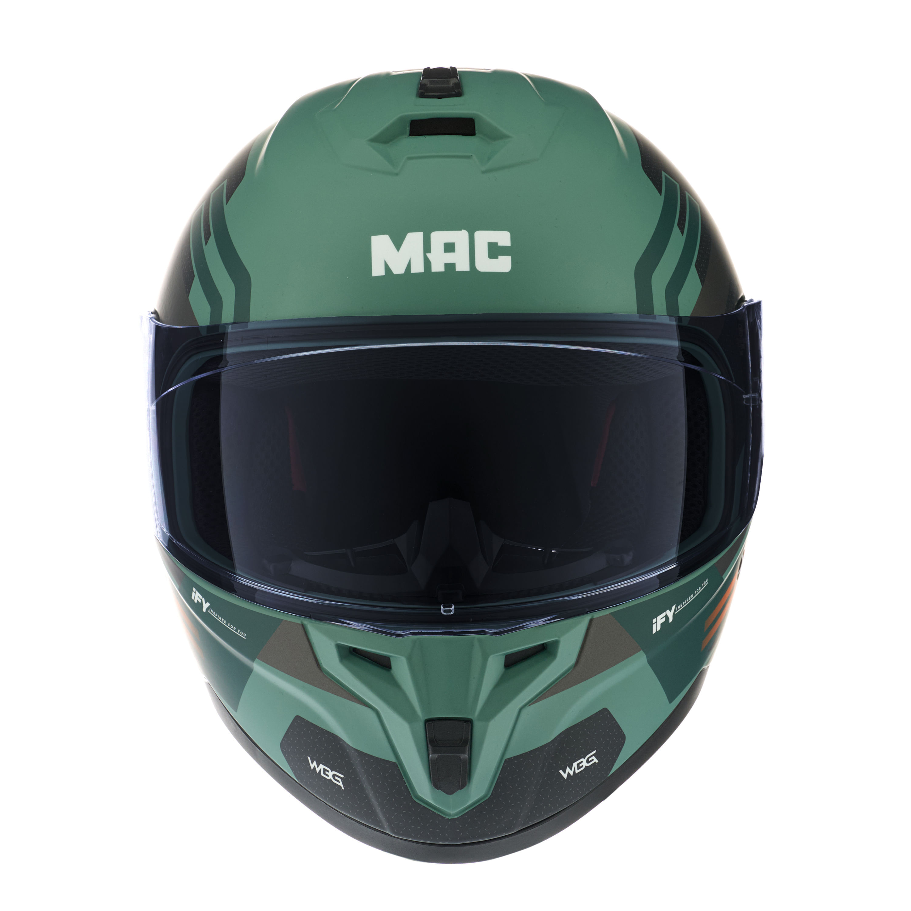 Casco MAC Volt 070 Wiberg Edición Especial Visor Extra / Verde / Negro / Mate