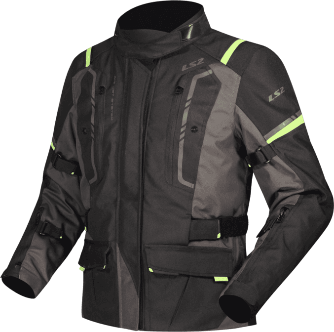 Campera LS2 Narvik Mujer Gris / Negro