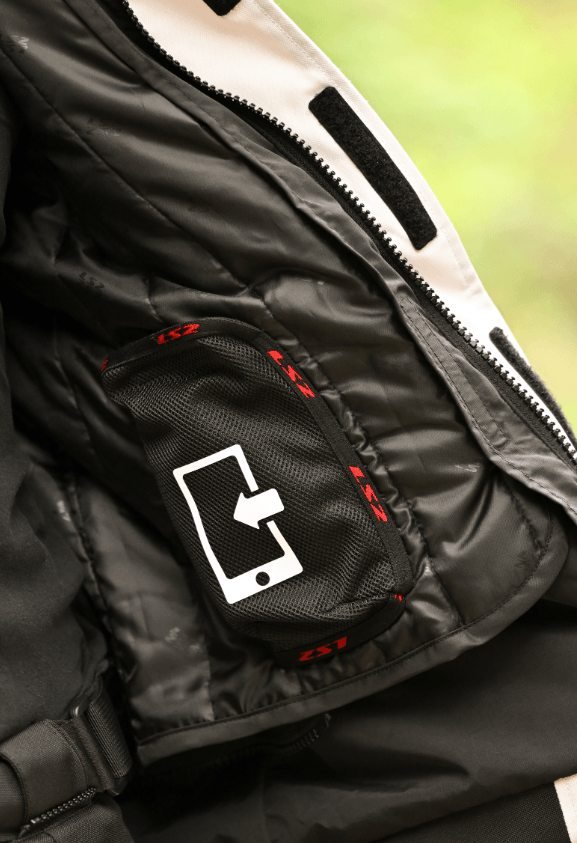 Campera LS2 Narvik Mujer Gris / Negro