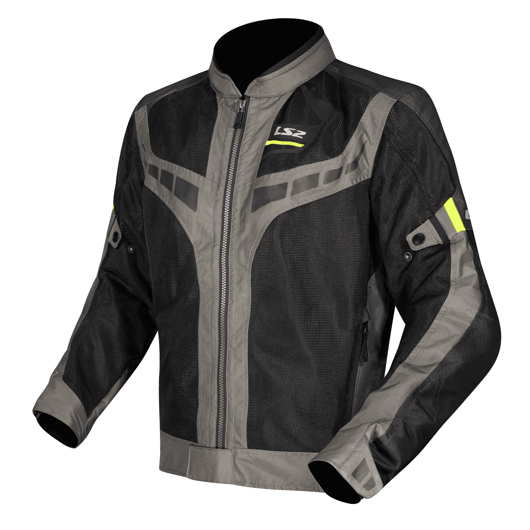 Campera Ls2 Garda Air Hombre Negra / Gris