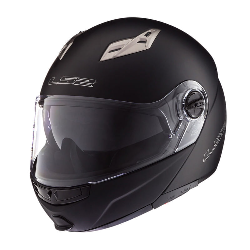 Casco LS2 370 Easy Solid Negro / Mate