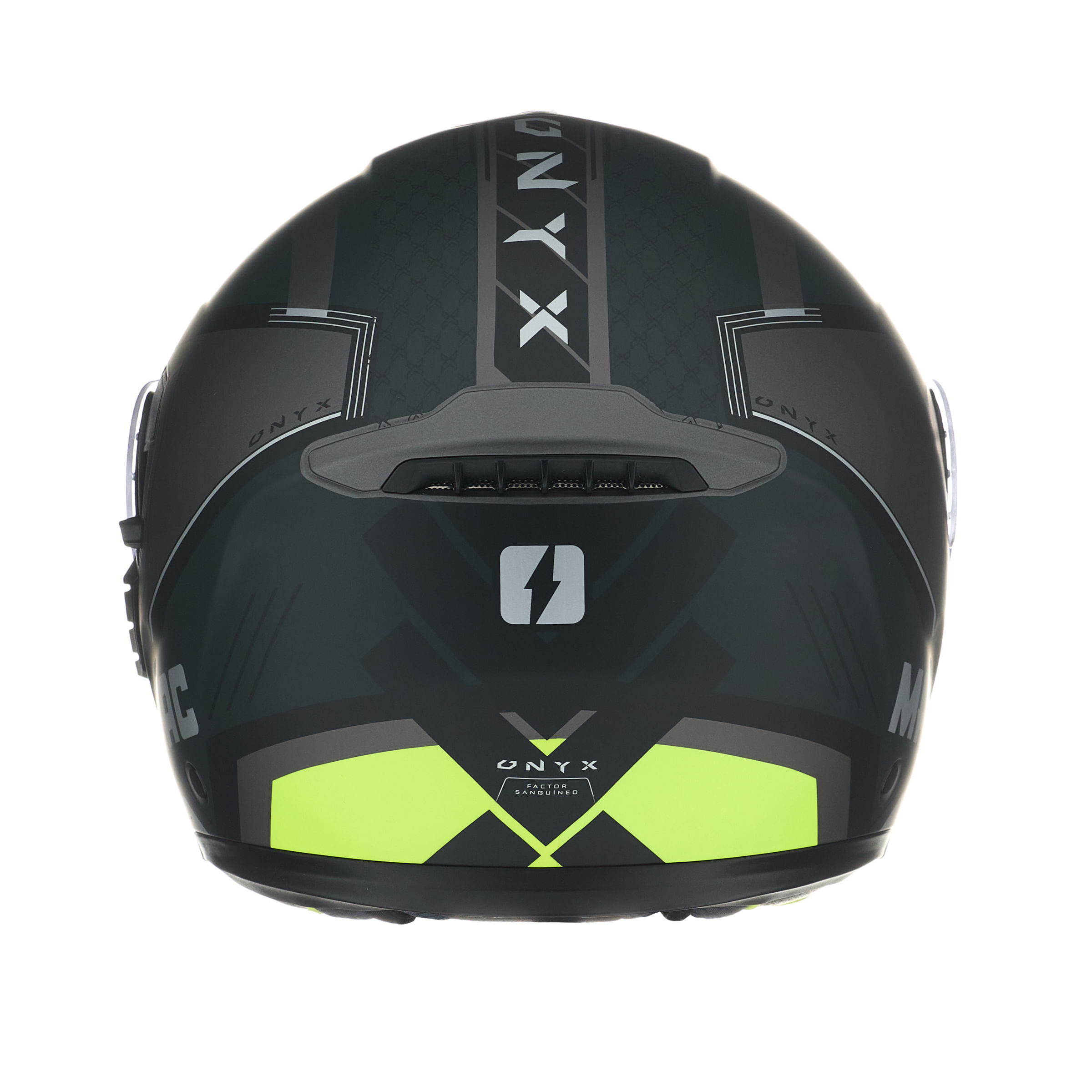 Casco MAC 917 Onyx Genius Negro / Amarillo / Mate