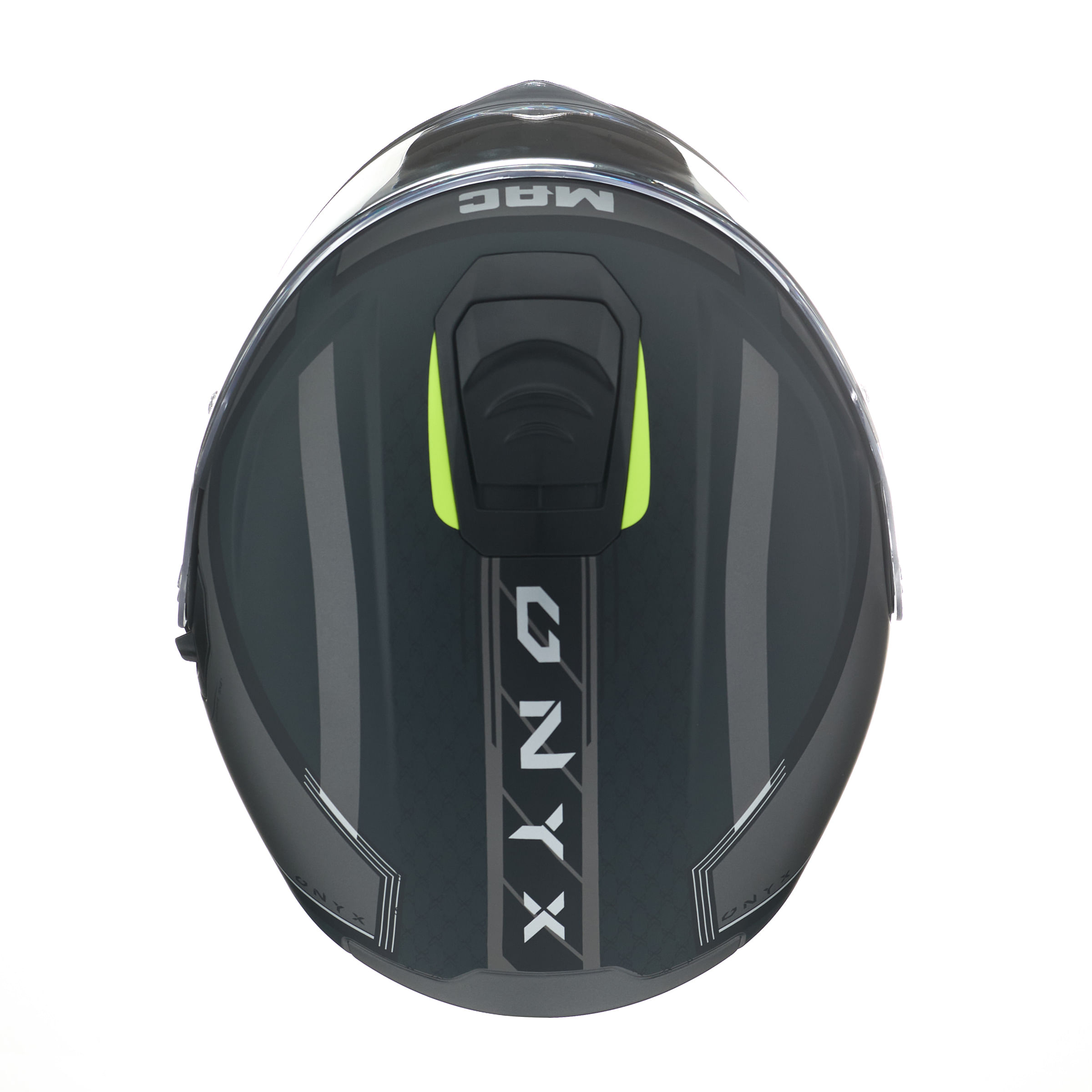 Casco MAC 917 Onyx Genius Negro / Amarillo / Mate