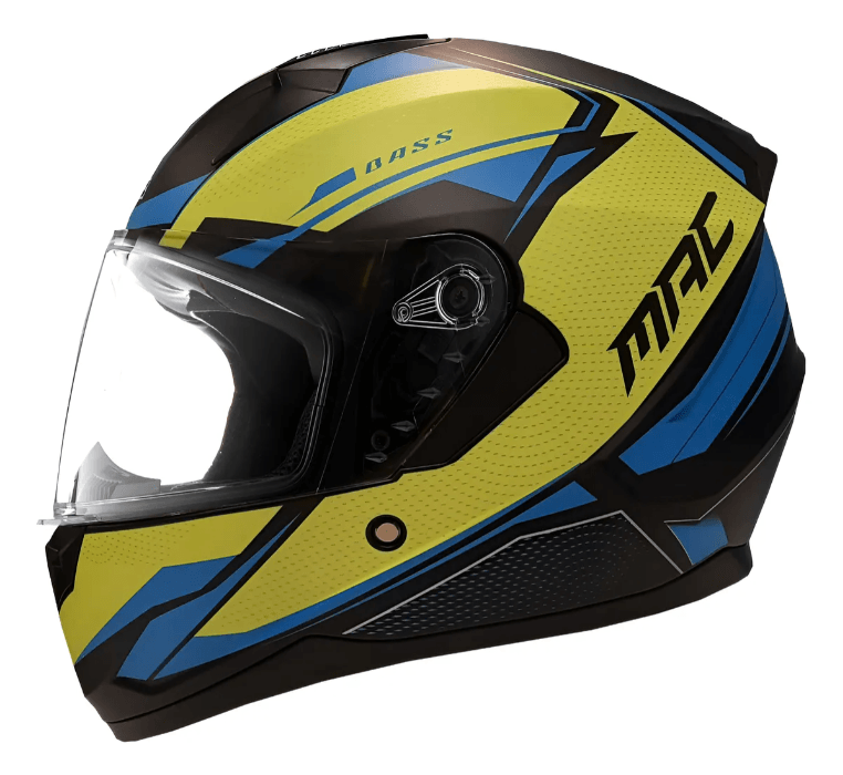 Casco MAC 067 Bass Zeppelin Negro / Amarillo / Mate