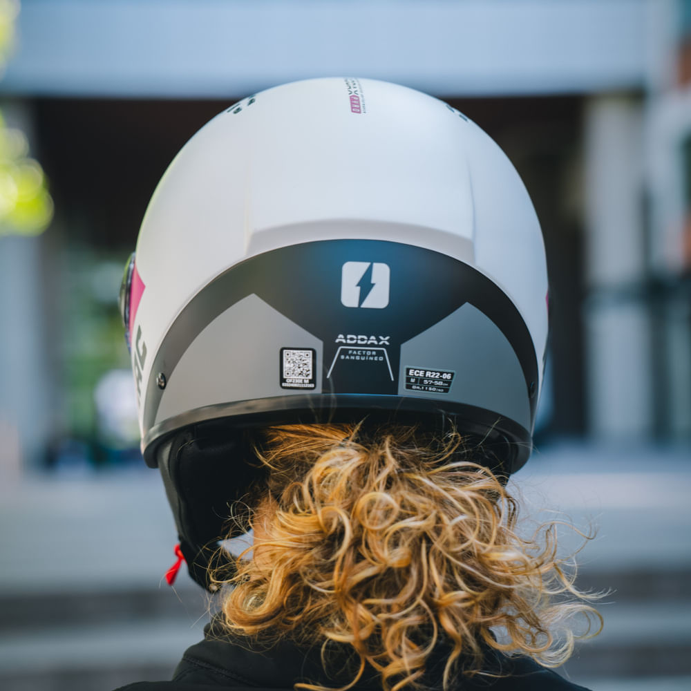 Casco MAC 230 Addax Pyro Gris / Rosa / Mate