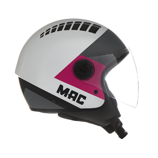 Casco MAC 230 Addax Pyro Gris / Rosa / Mate
