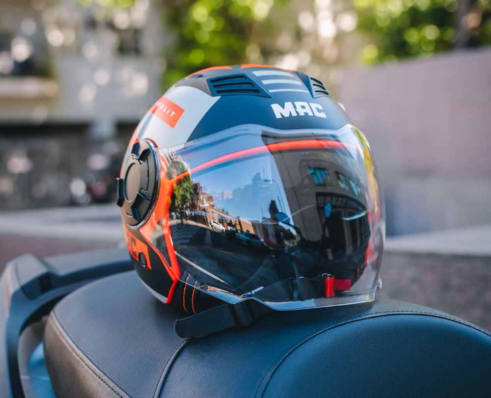 Casco MAC 766 Aerox Katolit Negro / Rojo / Mate