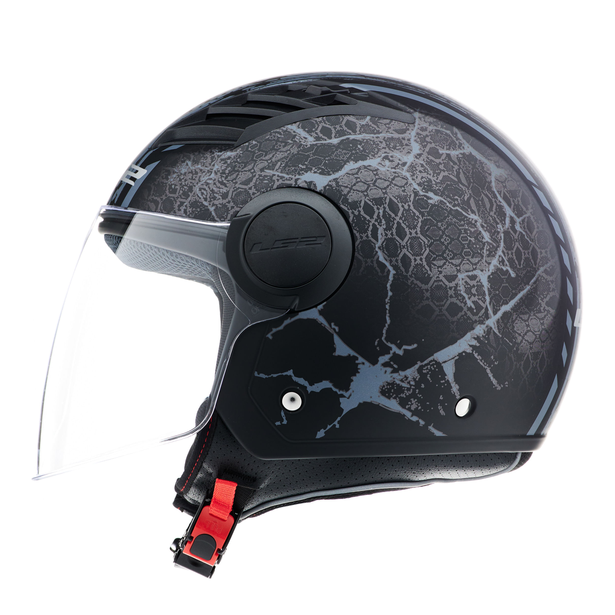 Casco LS2 562 Airflow Snake Azul / Negro / Mate