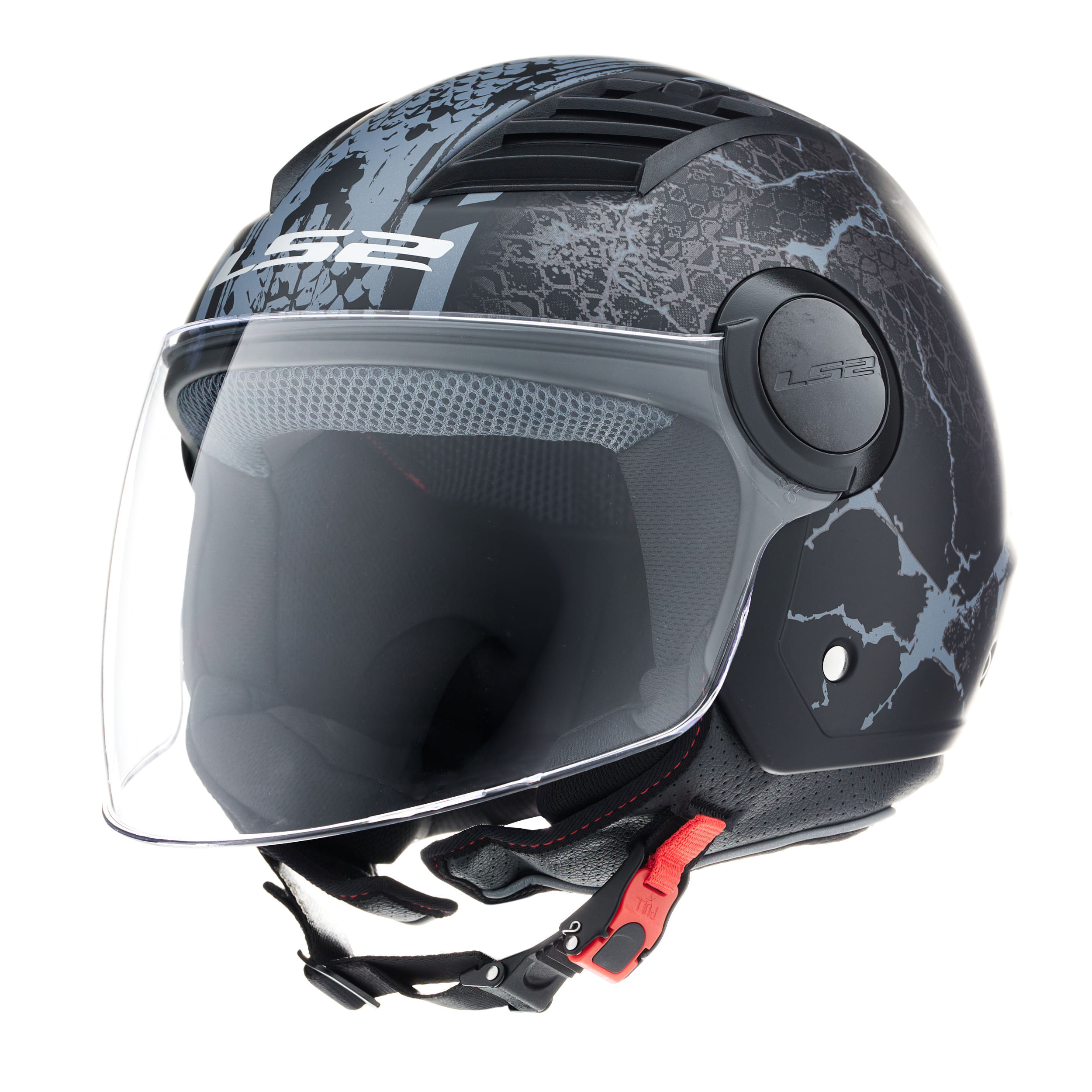 Casco LS2 562 Airflow Snake Azul / Negro / Mate