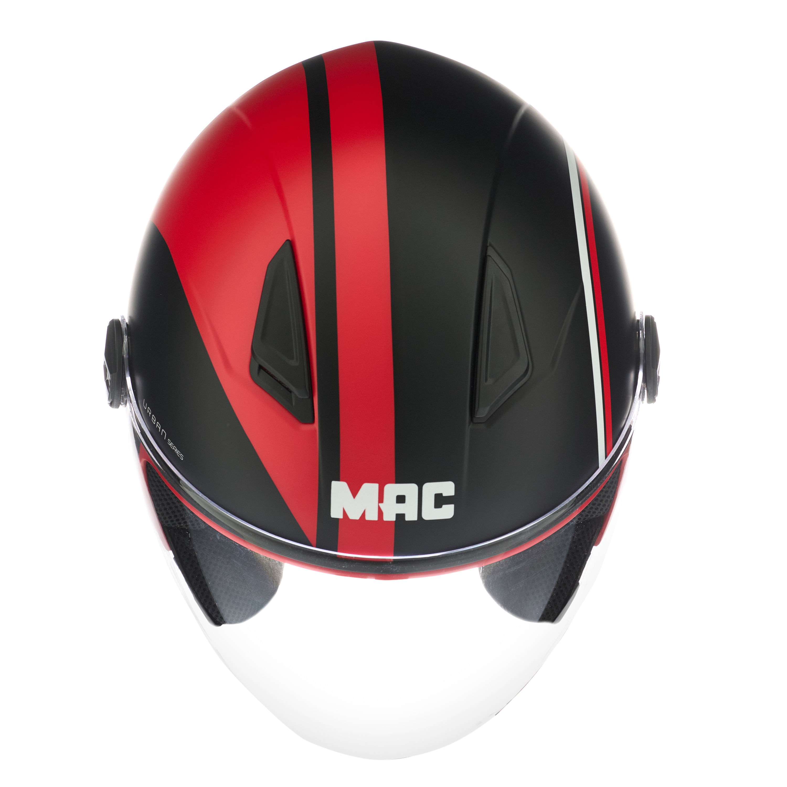 Casco MAC 721 Beat Five Negro / Plateado / Mate