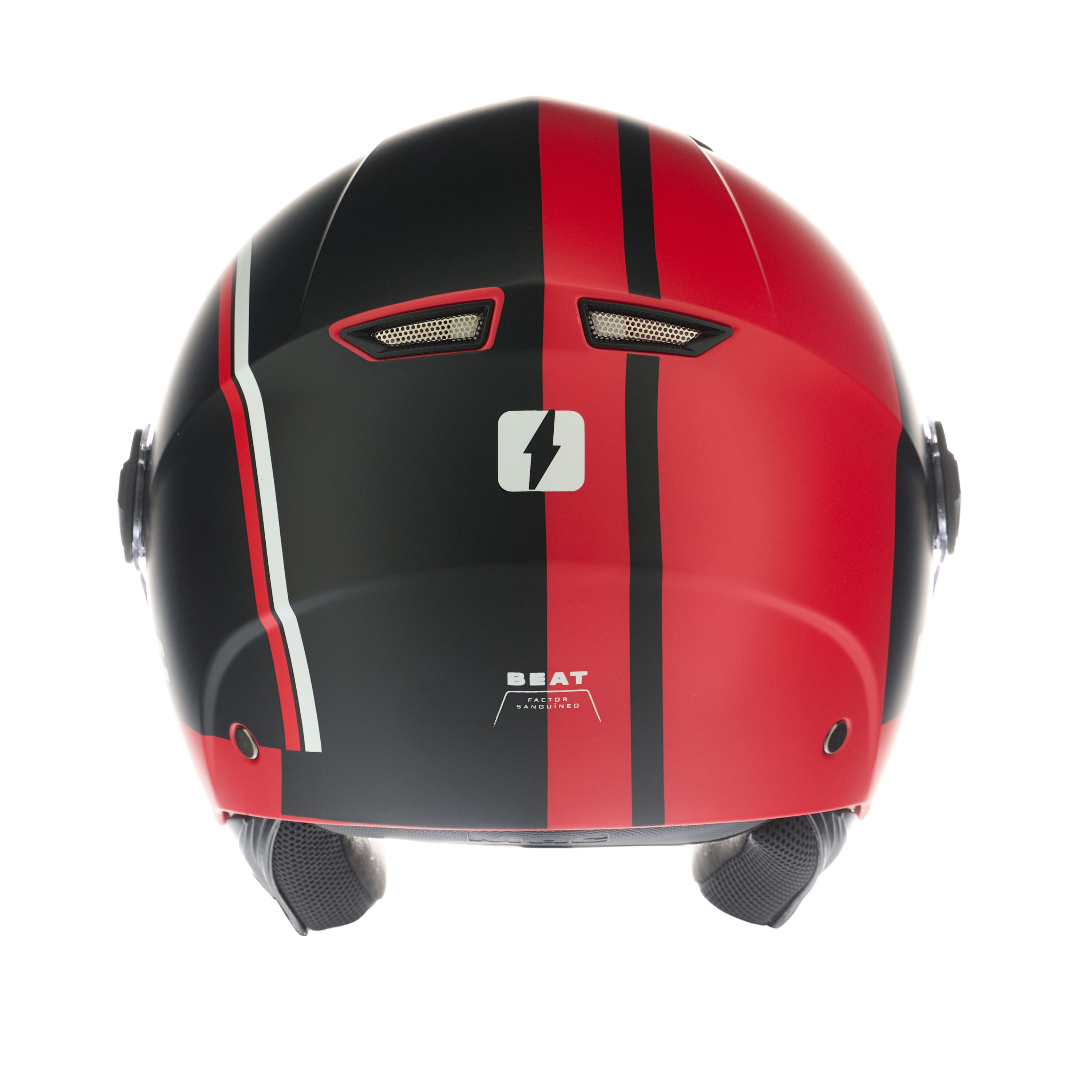Casco MAC 721 Beat Five Negro / Plateado / Mate