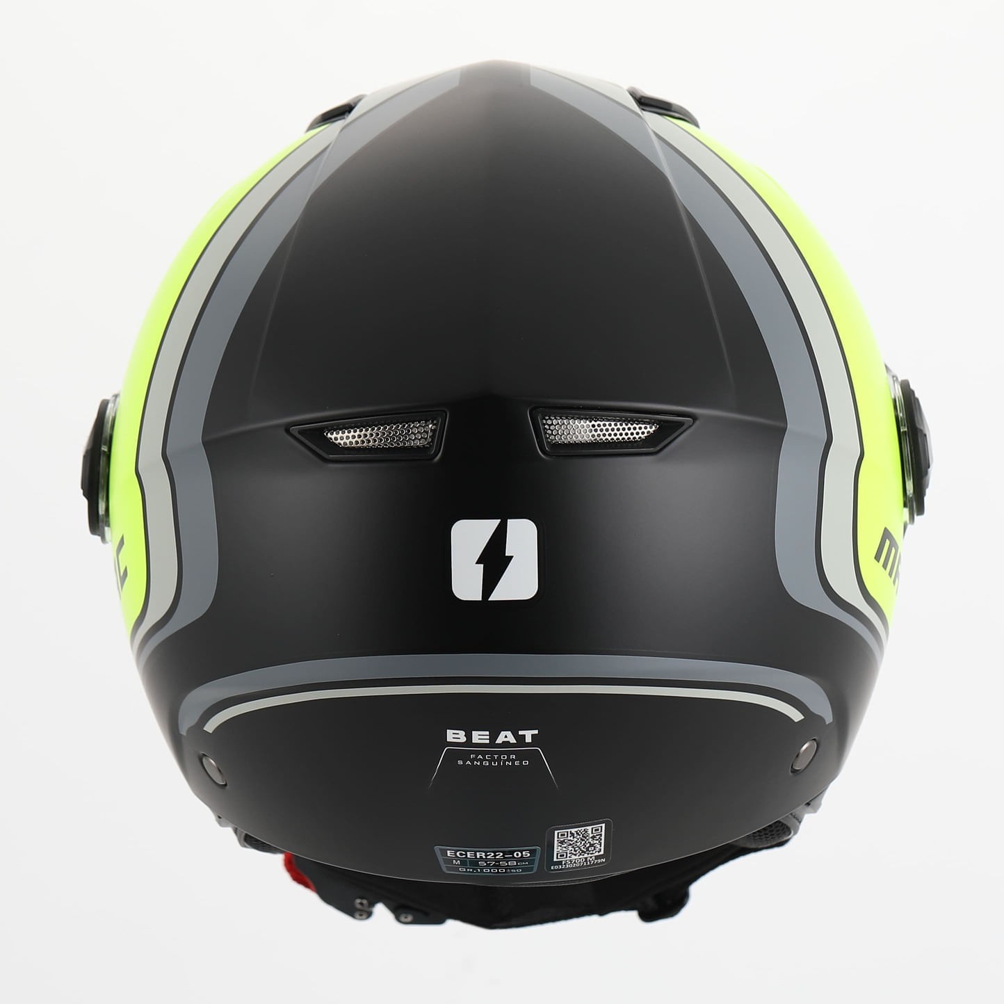 Casco MAC 721 Beat Cyrus Amarillo / Negro / Mate