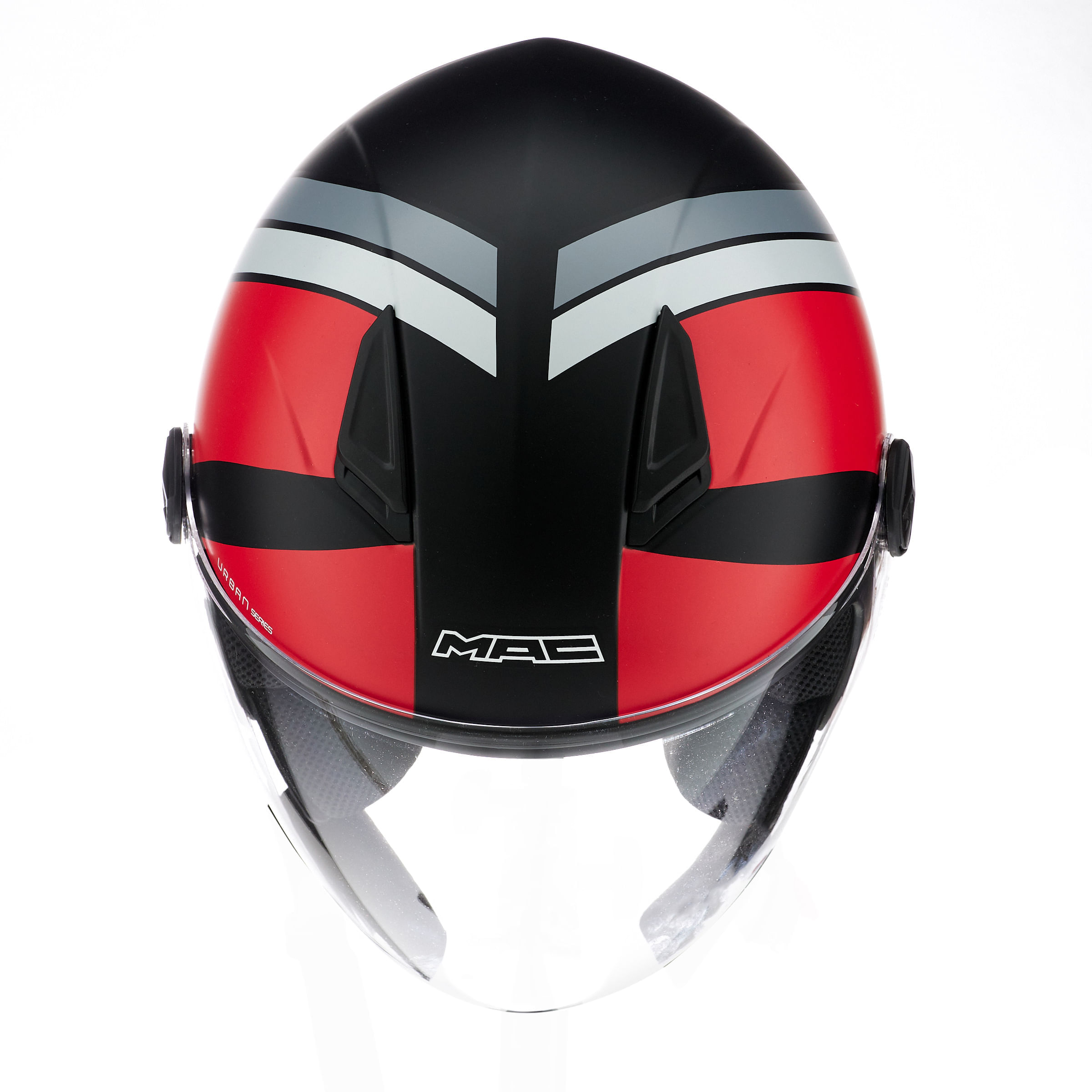 Casco MAC 721 Beat Cyrus Negro / Rojo / Mate
