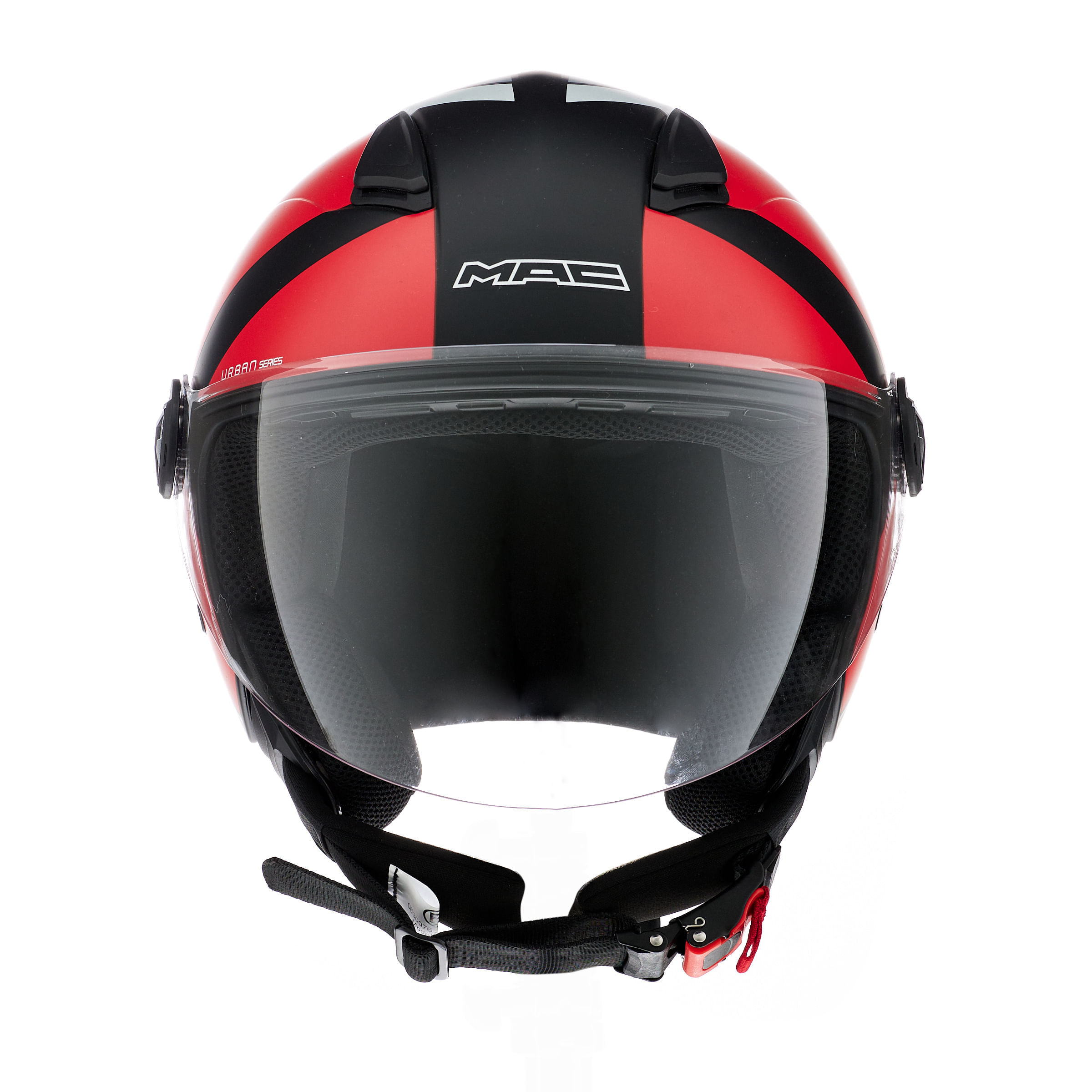Casco MAC 721 Beat Cyrus Negro / Rojo / Mate