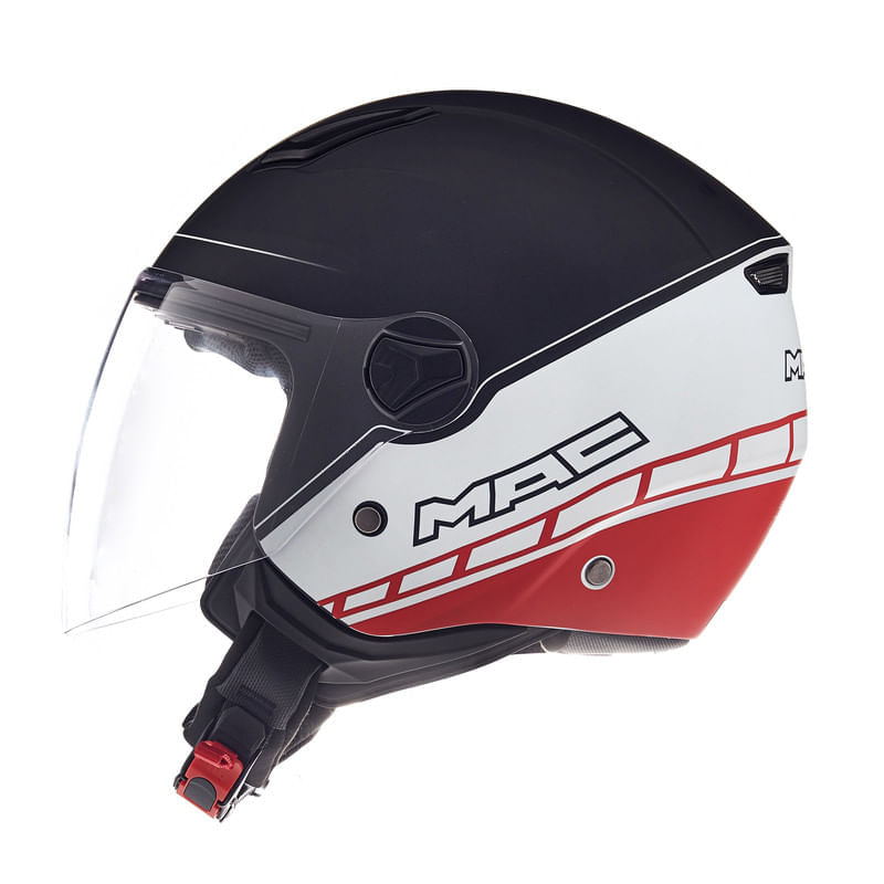 Casco MAC 721 Beat Strada Blanco / Negro / Mate