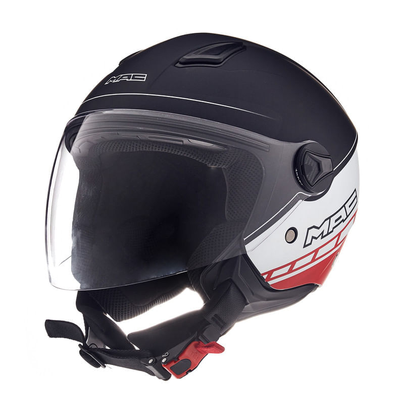 Casco MAC 721 Beat Strada Blanco / Negro / Mate