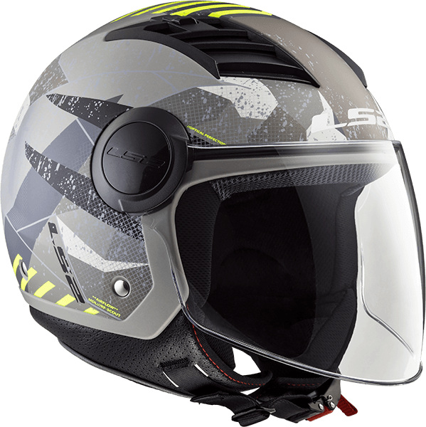 Casco LS2 562 Airflow Camo Amarillo / Negro / Mate