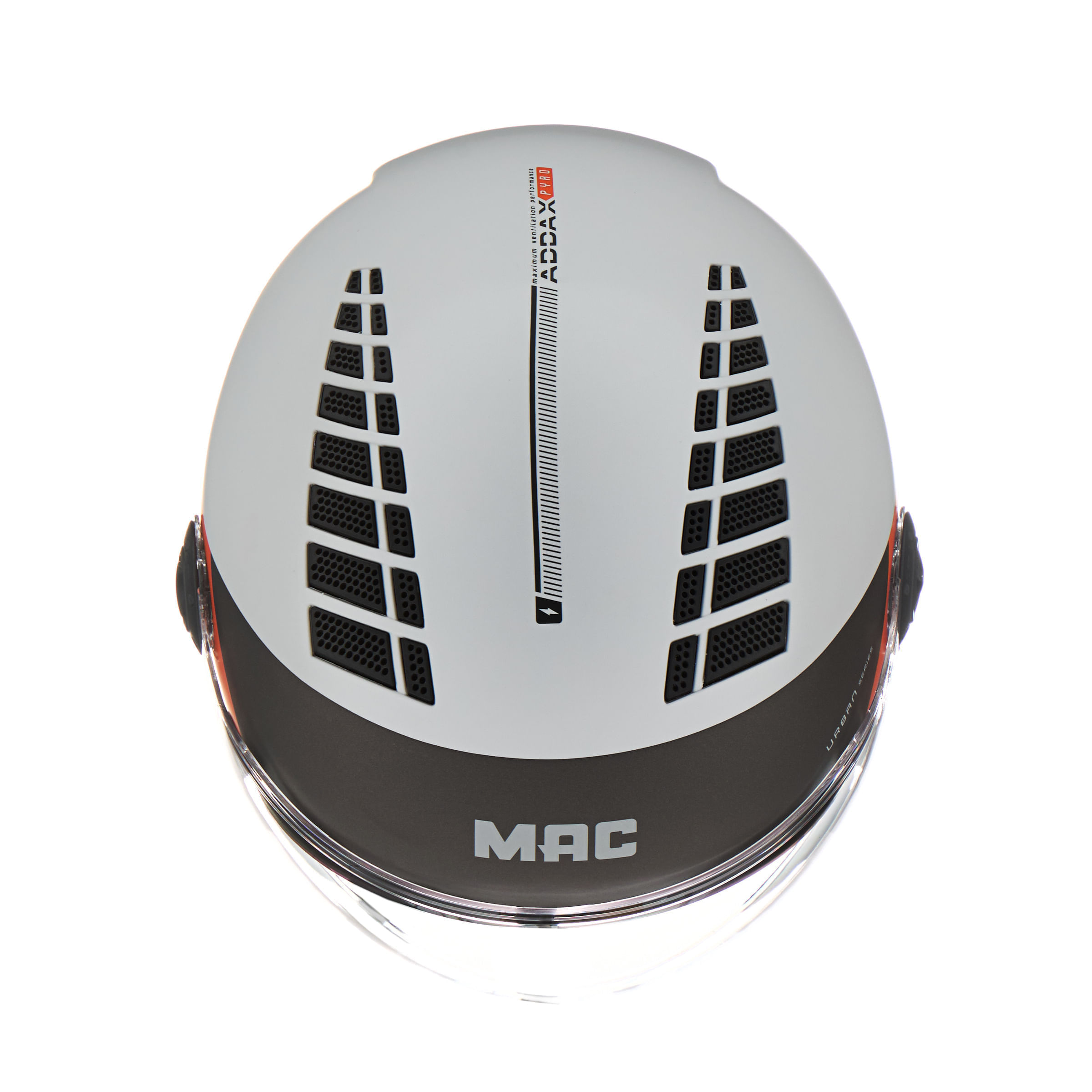 Casco MAC 230 Addax Pyro Negro / Naranja / Mate