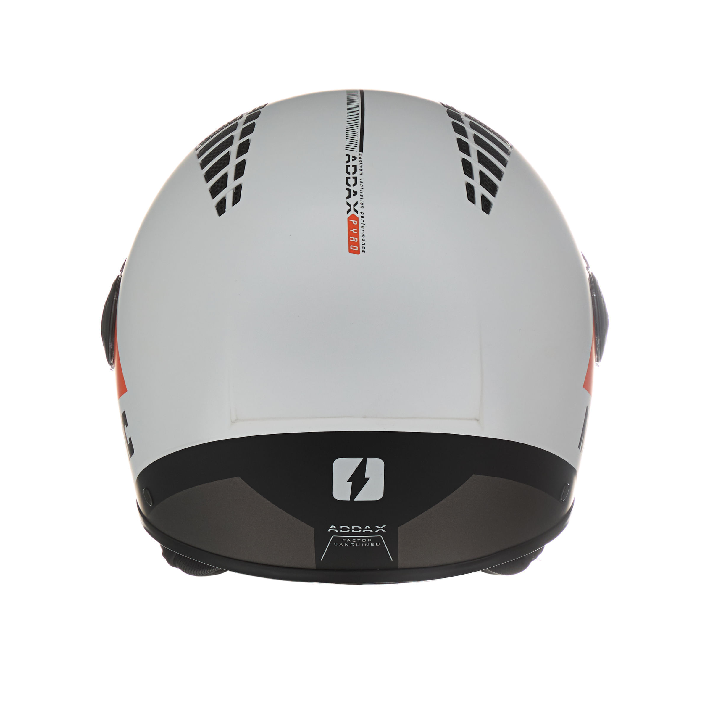 Casco MAC 230 Addax Pyro Negro / Naranja / Mate