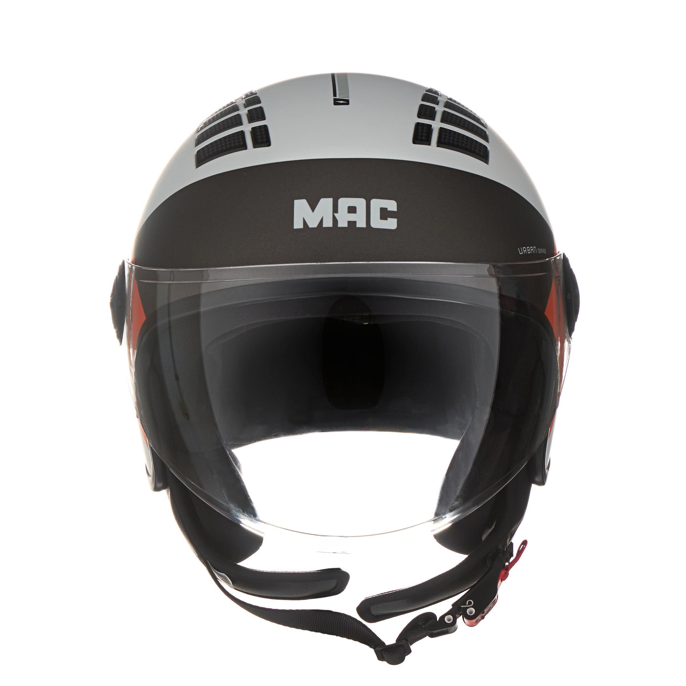 Casco MAC 230 Addax Pyro Negro / Naranja / Mate