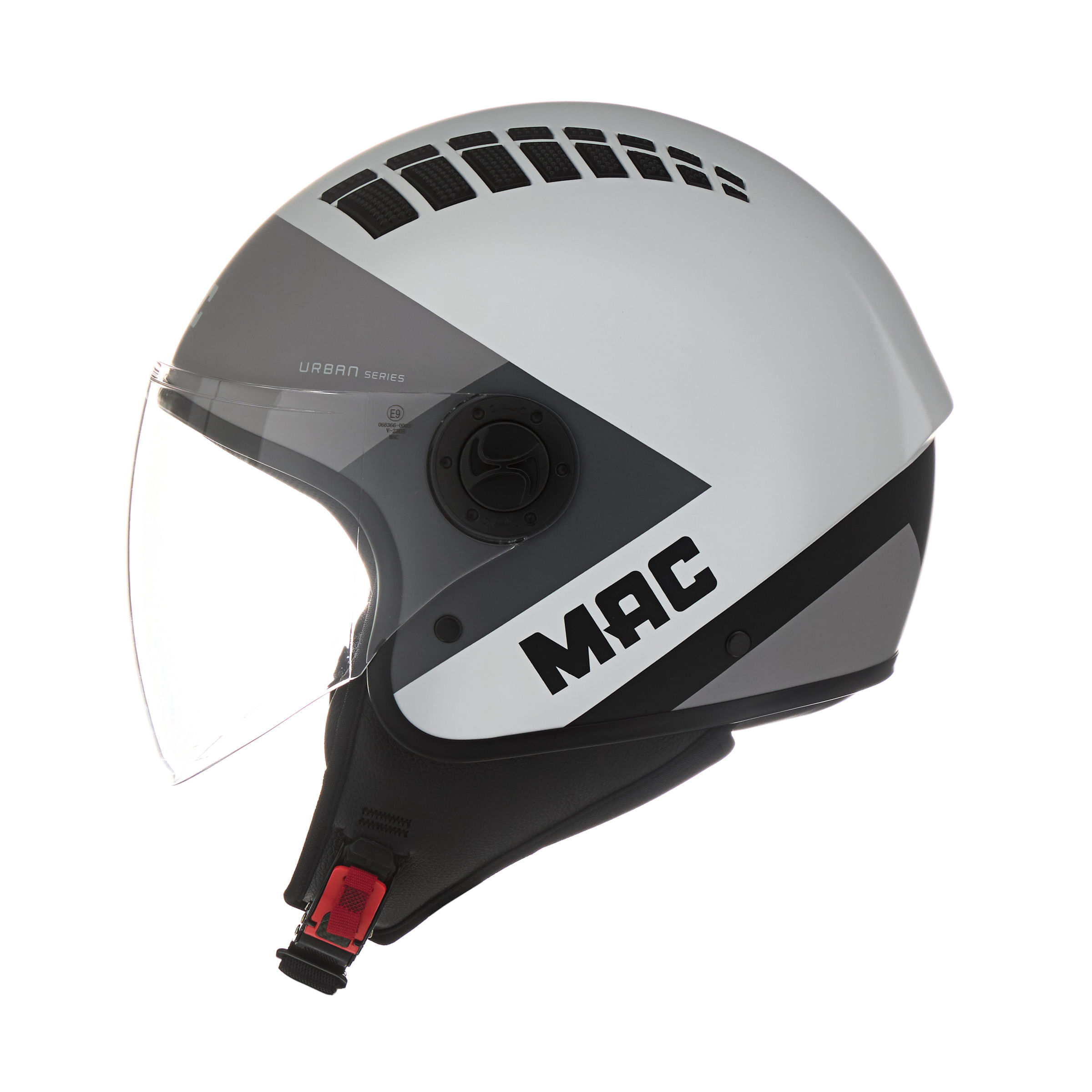 Casco MAC 230 Addax Pyro Negro / Gris / Mate