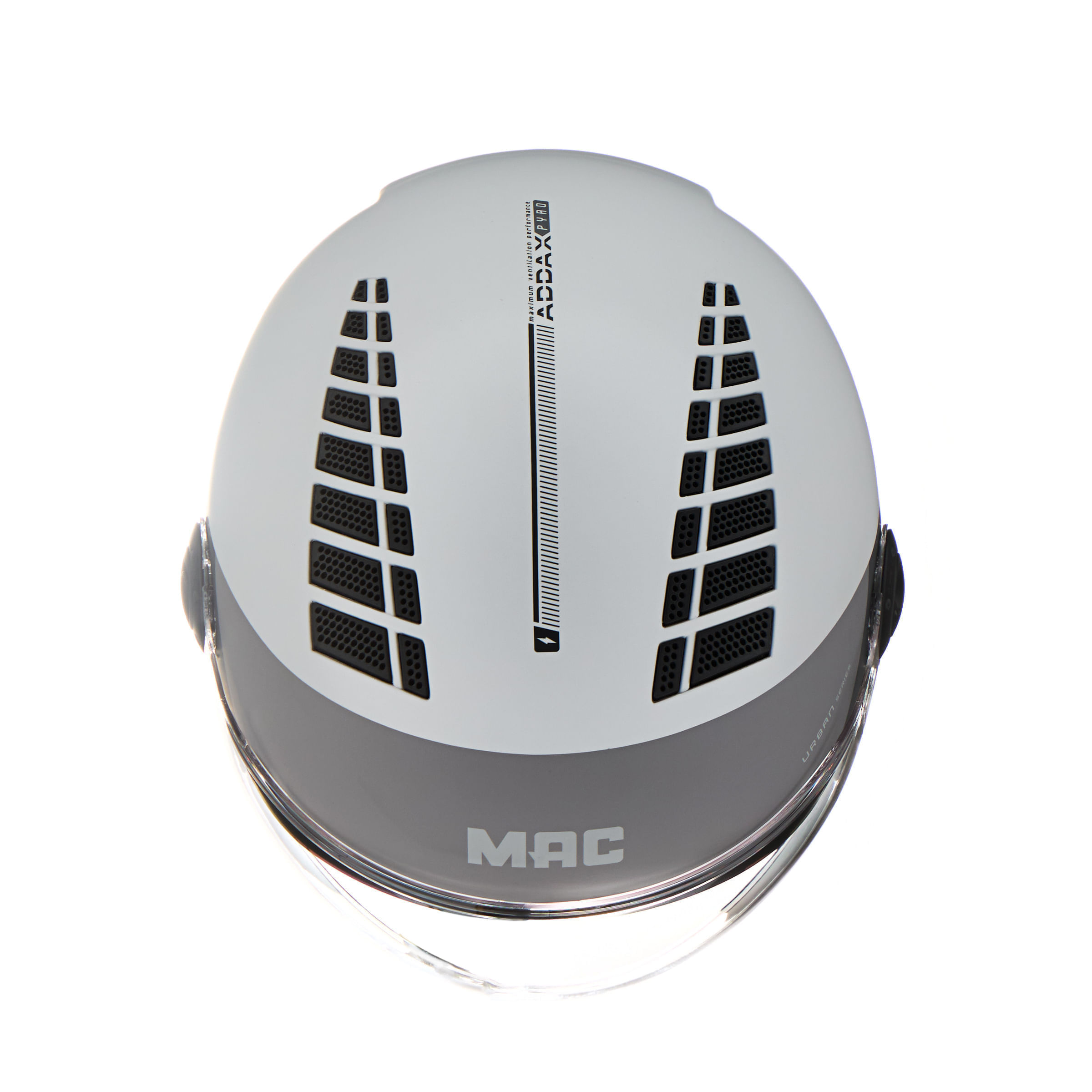 Casco MAC 230 Addax Pyro Negro / Gris / Mate