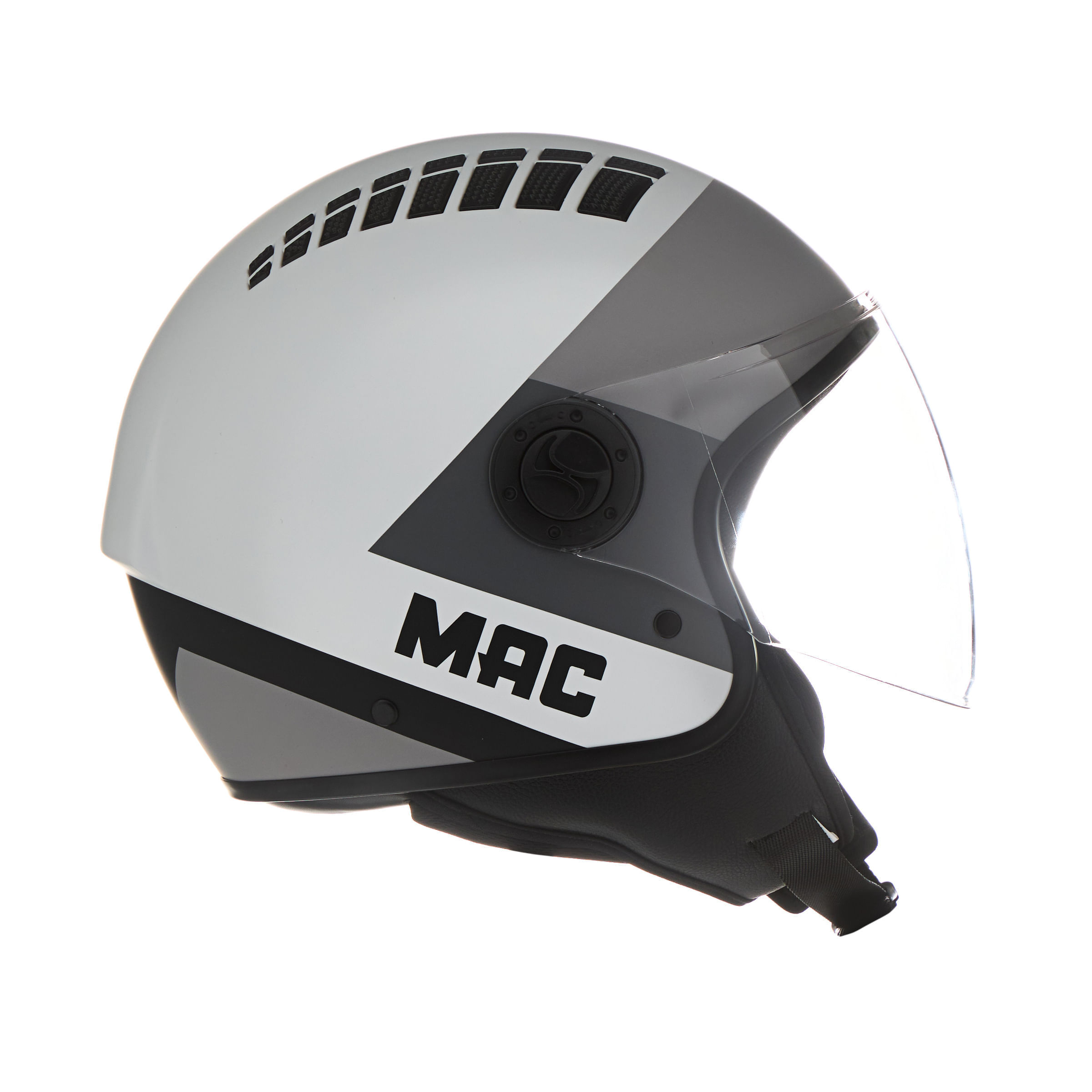 Casco MAC 230 Addax Pyro Negro / Gris / Mate