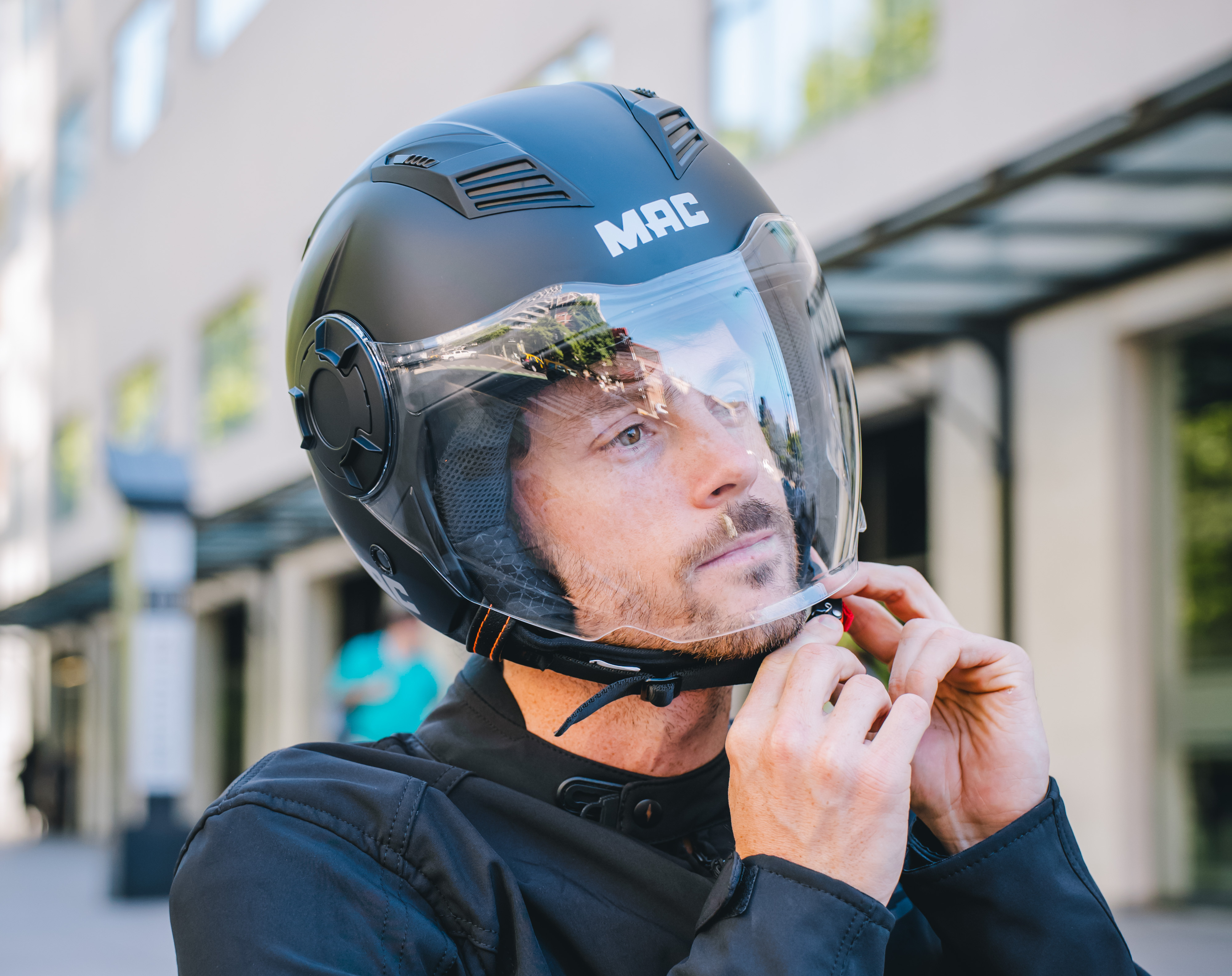 Casco MAC 766 Aerox Solid Negro / Mate