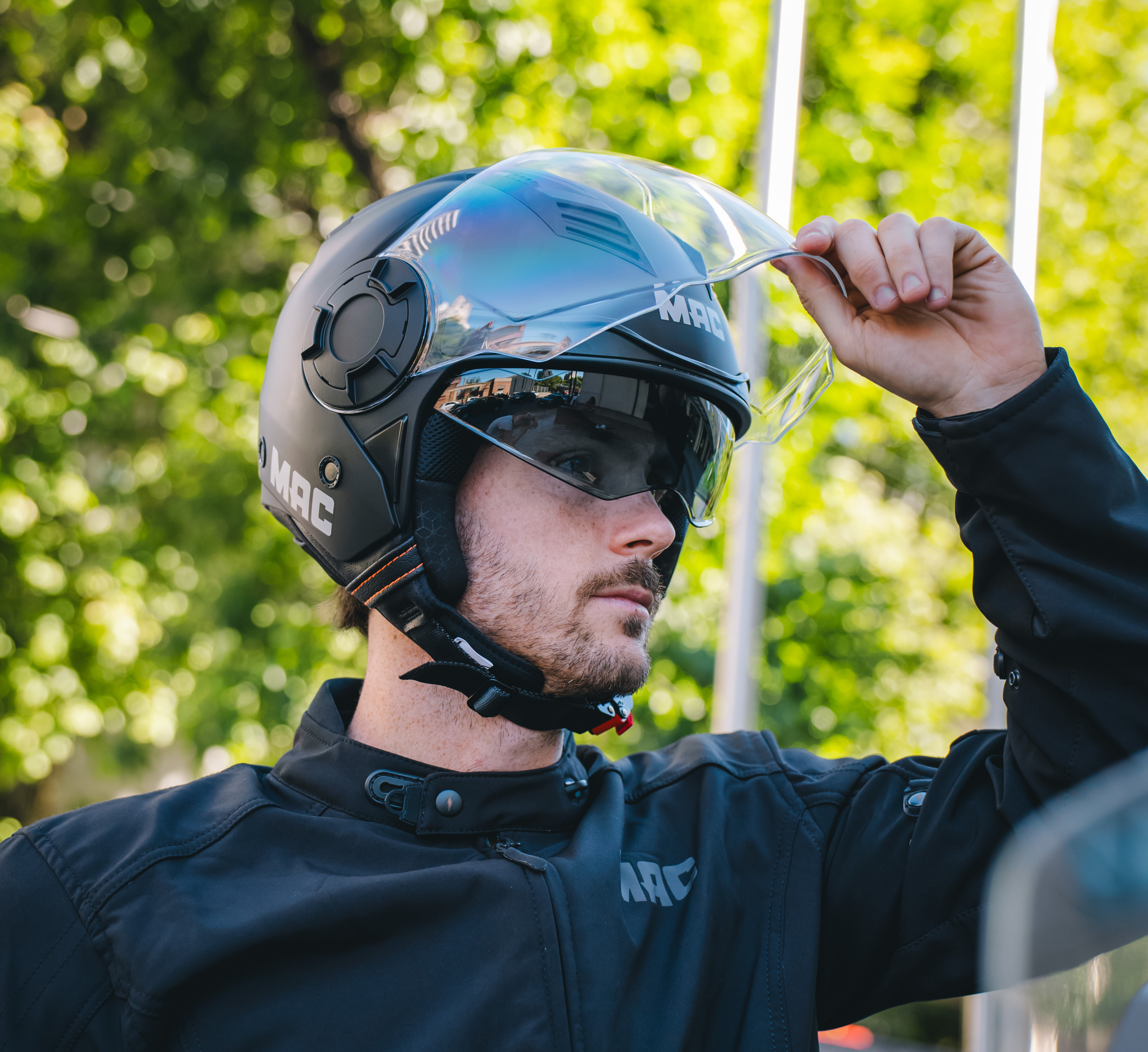 Casco MAC 766 Aerox Solid Negro / Mate