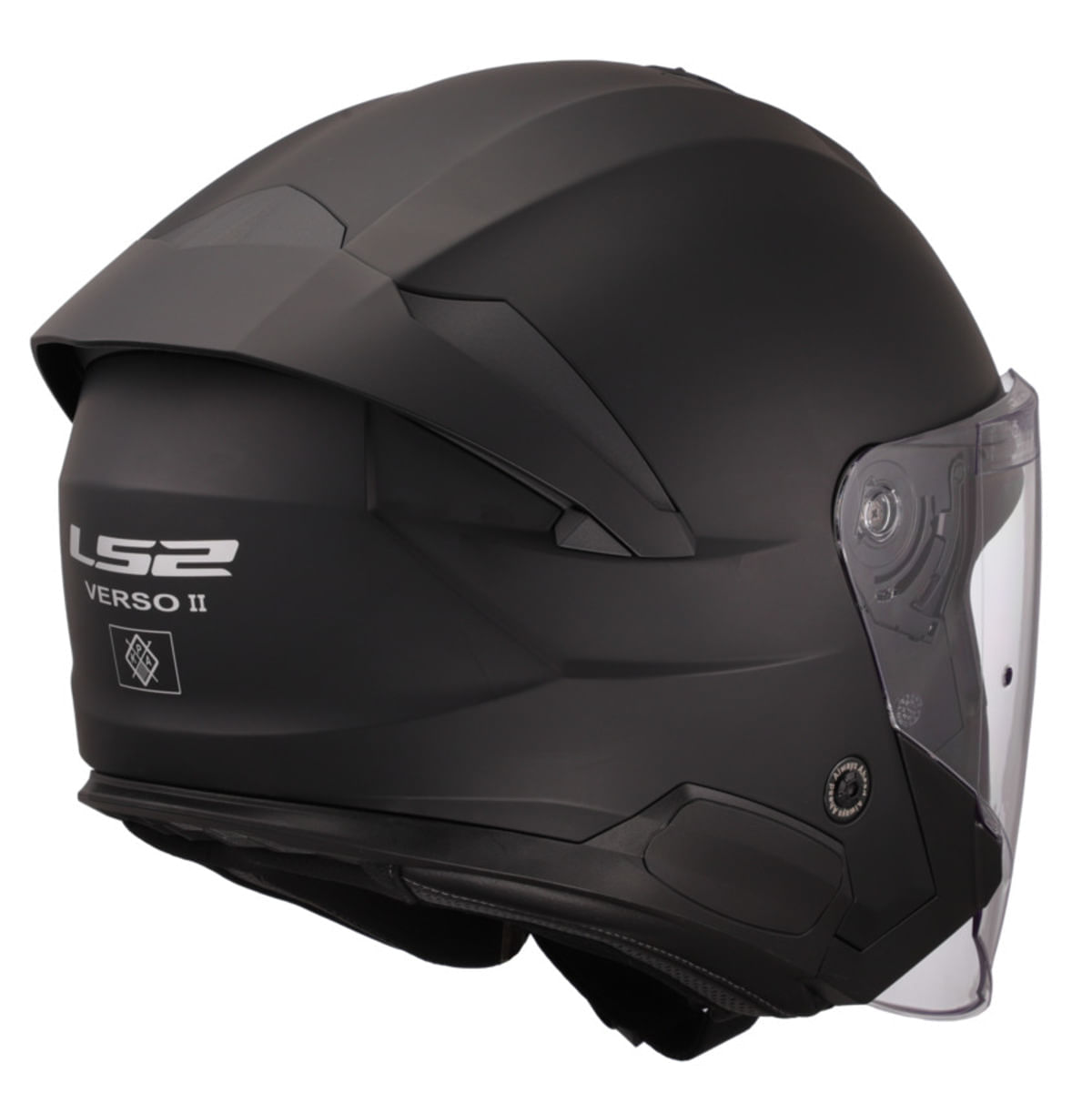 Casco LS2 618 Verso II Solid Negro Mate
