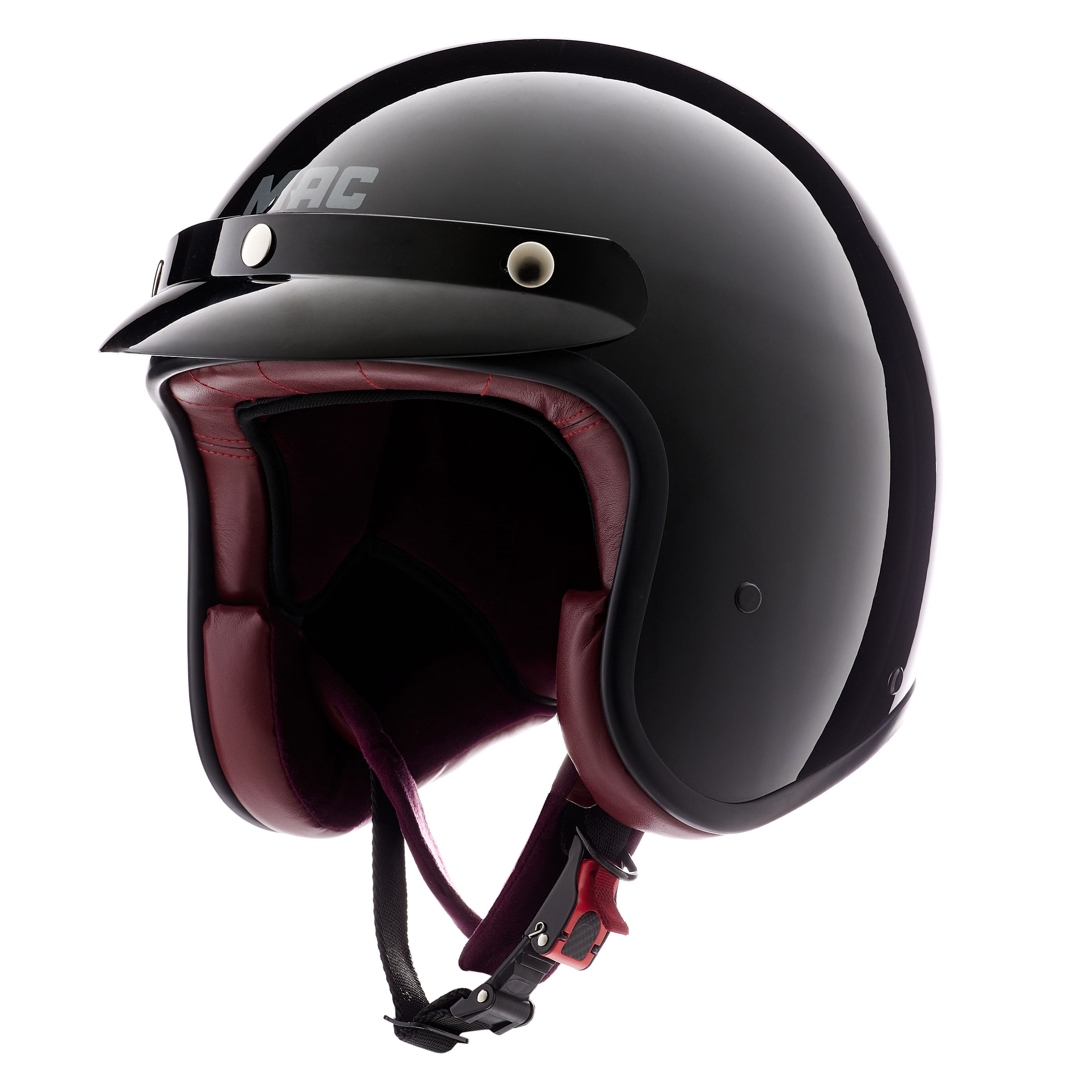 Casco MAC 181 Bowie Solid Negro / Brillo