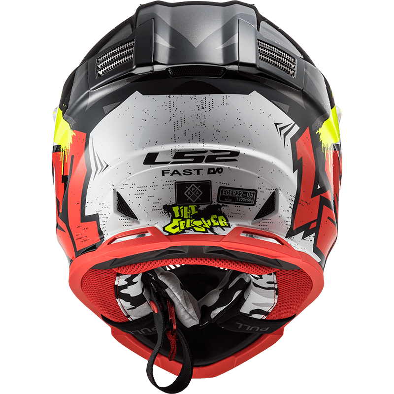 Casco LS2 437 Fast Crusher Negro / Rojo / Mate